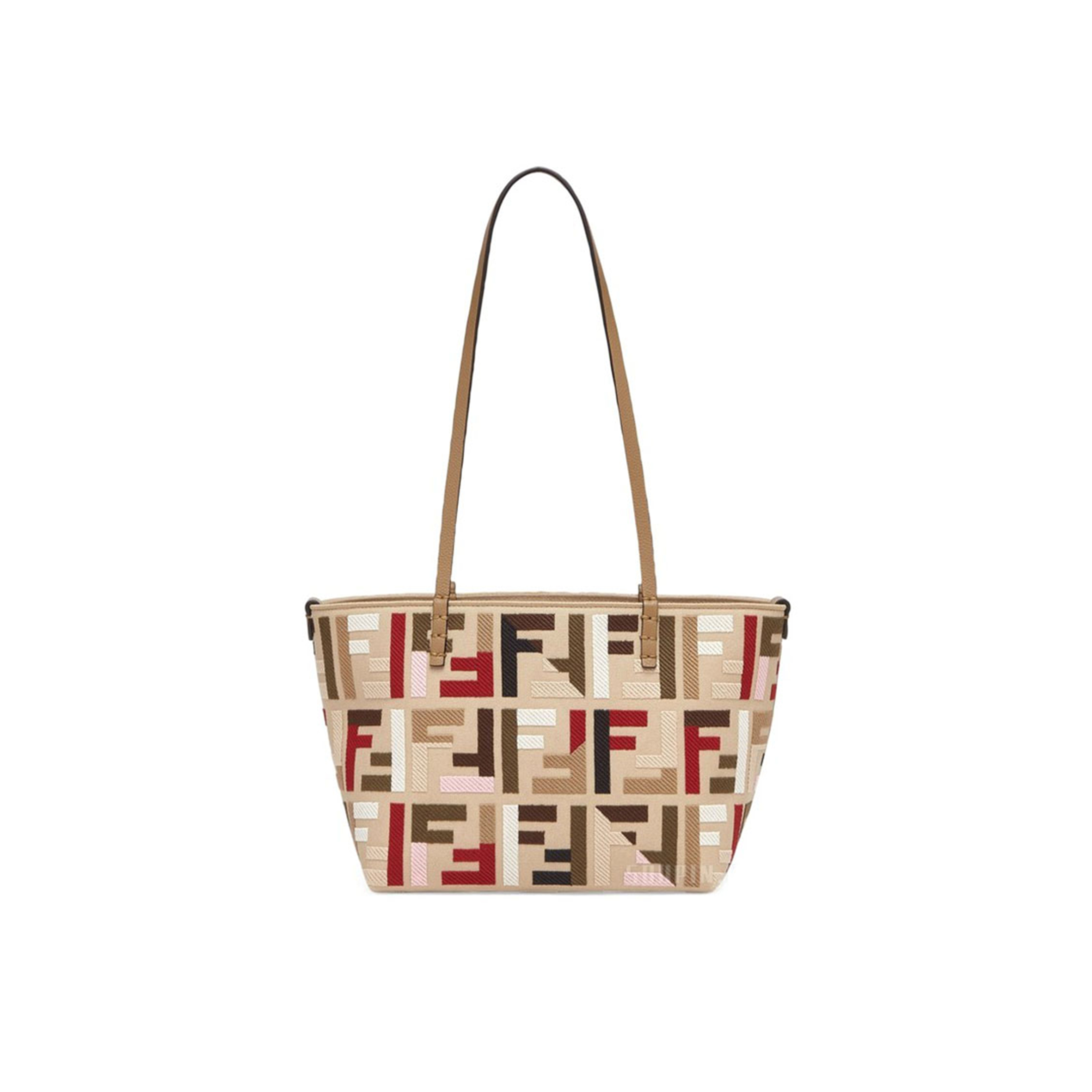 FENDI SMALL ROLL TOTE BAG 8BH424AT4AF09VT (22*18*14cm)
